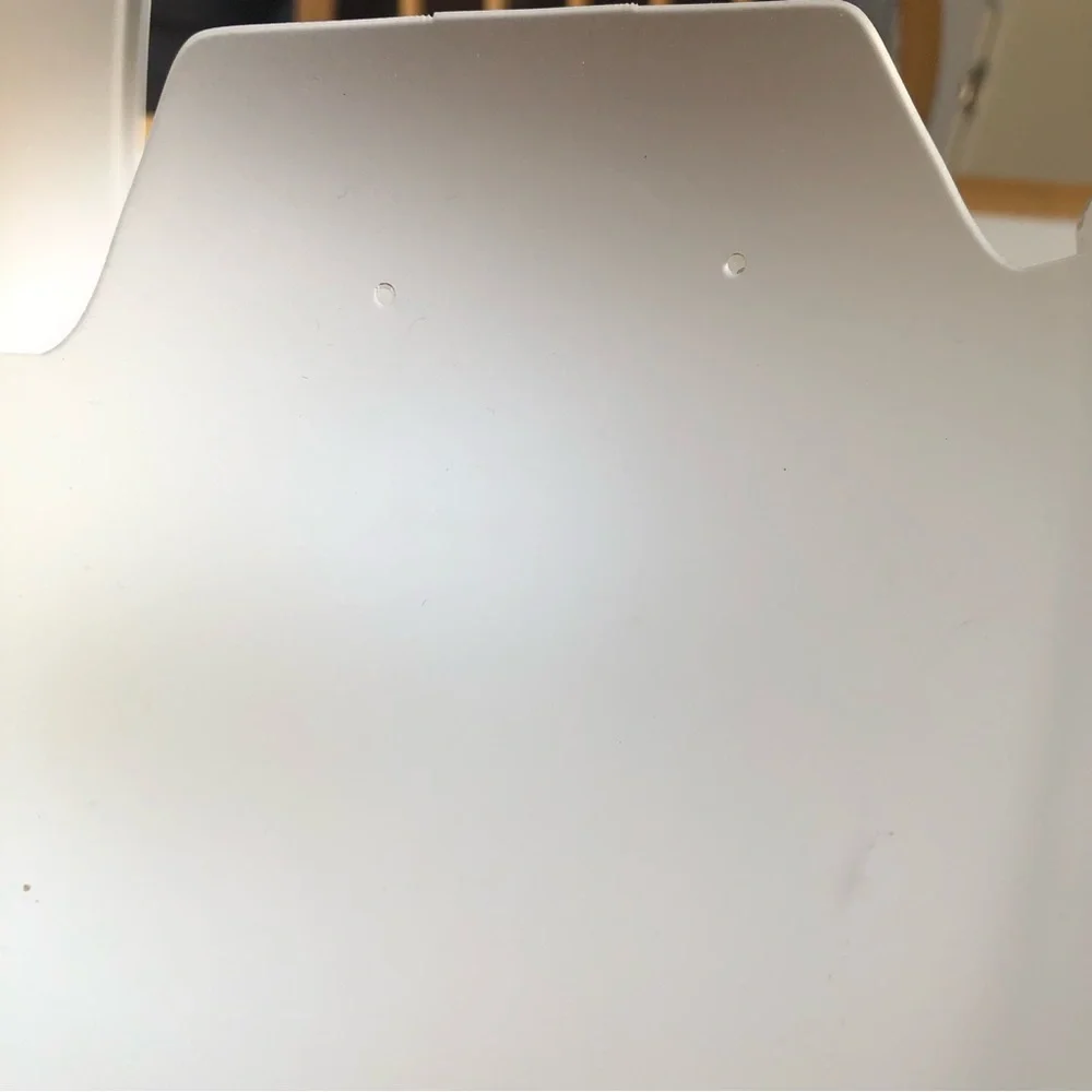 Two Frosted Acrylic Tall Display Stands, with earring holes, 11.5” tall - Picture 3 of 3